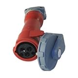 Hubbell – hbl320 C7 W – 2極、3ワイヤーWatertightピンとスリーブコネクタ、480 VAC、レッド