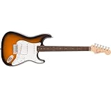 Squier by Fender スクワイヤー エレキギター Debut Collection™ Stratocaster®, Laurel Fingerboard, White Pickguard, 2-Color Sunburst ソフトケース付き