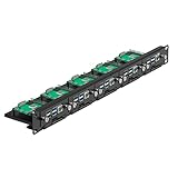 UCTRONICS 19インチ 1U ラックマウント Raspberry Pi用 SSDブラケット 2.5インチ SSD用 最大5枚のRaspberry Pi 5/4Bボードを収納可能 フロント取り外し可能 非脱落型ネジ付き