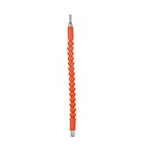 Honel フレキシブルシャフト ドライバービット 電動 接続 六角 6.35mm対応 290mm オレンジ