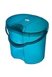 Rotho Baby Design Topline Translucent Nappy Pail Blue [並行輸入品]