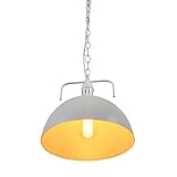 MY CANARY Industrial Vintage Hanging Pendant Light, Metal Elegant Modern Shade Ceiling Chandelier La