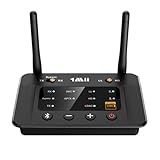 1Mii Bluetooth トランスミッター 5.3 ブルートゥース オーディオレシーバー bluetooth レシーバー dac 2台同時送信 aptx adaptive/aptx ll 低遅延/aptx hd aac/sbc/光 デジタル アナログ変換/3.5mm AUX/RCA/USB 対応、イヤホン/ヘッドフォン/スピーカー/pc/tv/テレビ用 電波法技適マーク取得済み B03Pro