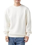 [Amazon Essentials] スウェットシャツ クルーネック オーバーサイズ メンズ エッグシェルホワイト L