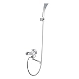 Bonade 浴室用 混合栓 サーモシャワー 水道用品 水栓 水道栓 浴室 風呂用 バスタブ用 360°回転可能 ホース長さ 150cm 節水シャワー 交換 リフォーム