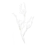 Perfeclan 人工小木枝　干し　樹木枝　枝　工芸品　家庭　写真道具　卓上　文芸　装飾品　結婚式　パーティー　部屋　装飾的　全２色 - 白