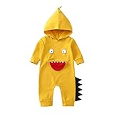 Lucaso 子供服 ベビー服 ロンパース カートン 化け物 おもしろ 着ぐるみ フード付き 長袖 秋冬 赤ちゃん 男の子 女の子 可愛い おしゃれ 出産祝い 誕生日 写真 撮影 部屋着 普段着 カバ