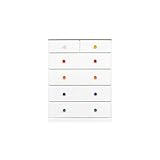 アルファタカバ ベビータンス ツマミチョイスシリーズ アリオ 80cm5段 (カラフルクリア)