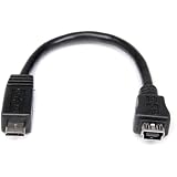 StarTech.com Micro USB - Mini USB アダプタ 15cm UUSBMUSBMF6