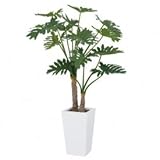 【人工植栽】　タカショー グリーンデコ鉢付 セローム 2本立　1.4m　GD-185