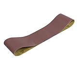 uxcell サンドペーパー 研磨ベルト 320グリット 砥粒 研磨ツール ダークブラウン