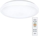 [山善] LEDシーリングライト 調光タイプ ~6畳 3500lm 直径50cm 常夜灯モード メモリ機能 OFFタイマー (30分 60分