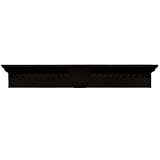 Buildersエッジ060020633002 33 5 / 8 " x 6 "クラシックDentilウィンドウヘッダー002、ブラック