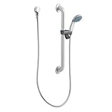 Moen 52224GBM17 Commercial M-Dura Shower Slide Bar/Grab Bar with Hand Shower, 1-1/2-Inch x 24-Inch, 