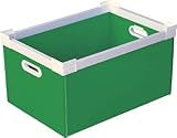 [N-7605633]ＫＵＮＩＭＯＲＩ　プラダン　ＮＳコンテナ　４０Ｌ（ＳＷコーナー）ライトグリーン 78101NS40LLG