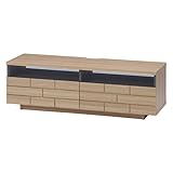 不二貿易(Fujiboeki) テレビ台 ナチュラル 幅120cm ブリック 99304