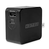 アドテック 65W PD充電器 15V/4A出力対応 PD 2ポート USB-C USB-A タイプC 急速充電 高速充電 GaN 窒化ガリウム 小型 折りたたみ式 プラグ 携帯 PC タブレット スマホ 対応 TYPE-C type-C アダプタ 黒 ブラック APD-A065AC-BK