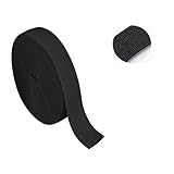 パンツのゴム 交換用 15mm 平ゴム ブラック 15m - 厚み1.1mm 高耐久 用途別弾性紐 (スニーカー パジャマ 手芸) (ブラック, 幅15mm 長さ15M巻) [並行輸入品]