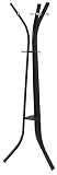 インターネットのBestクローム&ブラッククローゼット、コートラック、衣服ラック Coat Rack Stand ブラック