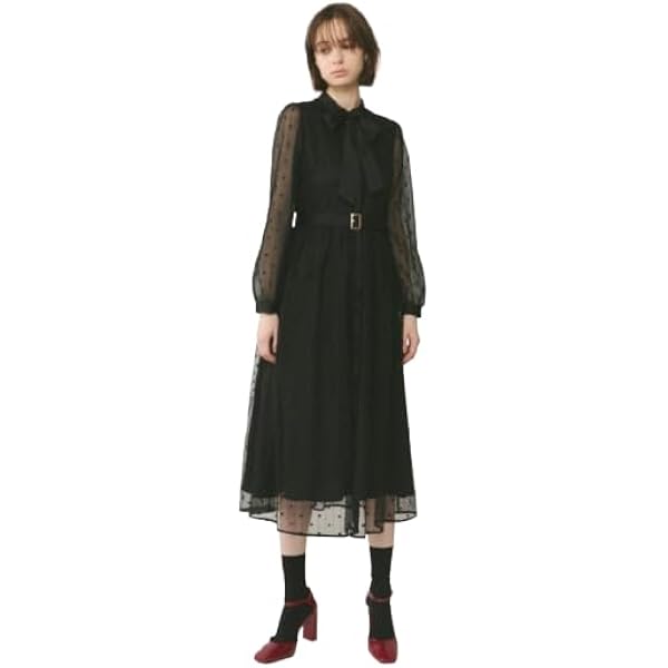 Amazon | [グレースコンチネンタル] 2024SS ﾊﾞｲｶﾗｰﾌﾚｰﾑﾄﾞﾚｽ レディース