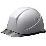 [ミドリ安全] ヘルメット 作業用 PC製 通気孔付 クリアバイザー レインガード SC-11 P CL V RA KP ホワイト/スモーク