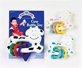 Cow rattle Toy, Rattling Cow & Clicking Bells, up to 18 months. by Baby King [並行輸入品]