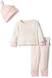 Burt 's Bees Baby Organic Tシャツ、パンツと帽子セット カラー: ピンク
