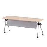 TOKIO NTA-Nホールディングテーブル パネル付 パネルカラー：シルバー W1800×D600×H720mm NTA-N1860PS ナチュラル