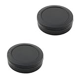 リアレンズキャップとカメラボディキャップカバーキット 2個パック Canon EOS R50 R10 R8 R7 R6 R6 Mark II R5C R5 R3 RP R Ra RFマウント ミラーレスカメラ用