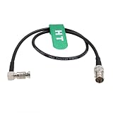 HangTon 6G SDI ビデオケーブル HD マイクロBNC - メス BNC Blackmagic Video Assist 4K 5インチモニター、マイクロスタジオカメラ 4K G2、ライトアングル 高密度 15cm