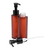 CUTICATE 2×空の詰め替えガラス瓶ローションポンプディスペンサーボトル旅行化粧品容器, 100ml