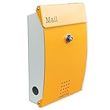 【オリジナル郵便ポスト】ビヴォット【オレンジ】【ダイヤル錠】