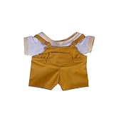 COZENTA 人形 ぬいぐるみ ぬい服 オーバーオール Tシャツ セット (15cm イエロー)