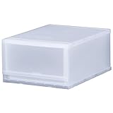 日本製 収納ケース 収納チェスト PLUST（プラスト） FR3401 (34cm幅 1段, ナチュラルホワイト)