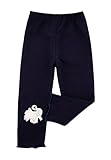 (コ-ランド) Co-land 女の子 レギンス 子供服 長ズボン パンツ タイツ パンツ ガールズ アニマル飾り 白鳥 秋冬 女児 スパッツ 通園 通学 5 ネイビー