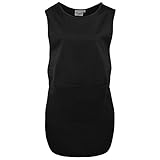 (プレミエ) Premier レディース 作業用 ロング丈 ポケット付タバード ワークチュニック 作業服 女性用 (XL) (ブラック)