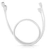 Aukru 2 x 1m LEDテープ 延長ケーブル 4ピン メス オス 延長コネクタ RGB 3528/ 5050 LEDストリップ ライト用