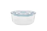 Click Clack Cook and Storeラウンドストレージコンテナ、0.8 Quart、ティール
