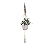 Wholehot　手作り　ナチュラル　ハンギングプランター ロープ　マクラメプラントハンキング　プランターハンガー　植物ハンガーネット　ハンギングバスケット　植物ボルダー　鉢 吊るす　多肉植物　観葉植