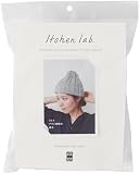 原ウール knitworm 編み物キット アラン模様 帽子キット ニット帽子 1.グレー