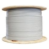 Dealsjungle Plenum Cat5e Bulk Cable, Gray, Solid, Shielded, CMP, 24 AWG, Spool, 1000 foot [並行輸入品]