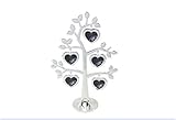 Lesser and Pavey - Little Treats Silver Plated Family Tree with Heart Frames (29.8 cm) by Lesser and