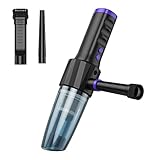 NTHJOYS エアダスター 電動エアダスター・掃除機 一台二役 ハンディクリーナー USB充電式 3種類ノズル付き 6000mAh電池内蔵