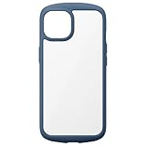 Premium Style iPhone 13 mini用 ガラスタフケース ラウンドタイプ ネイビー PG-21JGT04NV