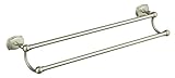 KOHLER K-10490-BN Portrait 24-Inch Double Towel Bar, Vibrant Brushed Nickel [並行輸入品]