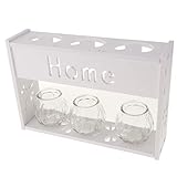 B Baosity 木製　棚　プラントスタンド　はしご　収納　ガーデン　屋内　ディスプレイスタンド　全3種 - 3花瓶