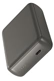 エレコム モバイルバッテリー 15W 10000mAh Type-C 1ポート 入出力 小型 軽量 ダークグレー DE-C49-10000DGY