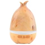 Tenswallアロマディフューザー 卓上加湿器 超音波式 空焚き防止機能 噴霧量調整可能 7色LEDライト変換 乾燥対策 部屋 会社 様々な場所 日本語説明書付き 木目調（180ML）