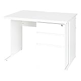 オフィスコム オフィスデスク 事務机 片袖机 幅1000×奥行700×高さ700mm ホワイト z-lwkd-1070-WH3