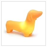 OFFI Home MEGDAS-R Dachshund Accent Lamp, Sunset Orange [並行輸入品]